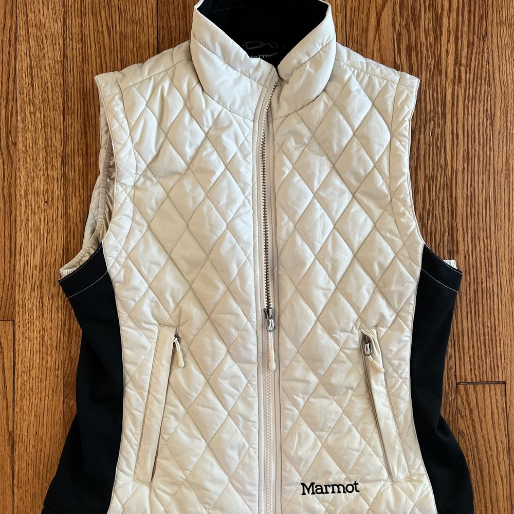 Marmot Kitzbuhel Vest Ivory Black Size Medium